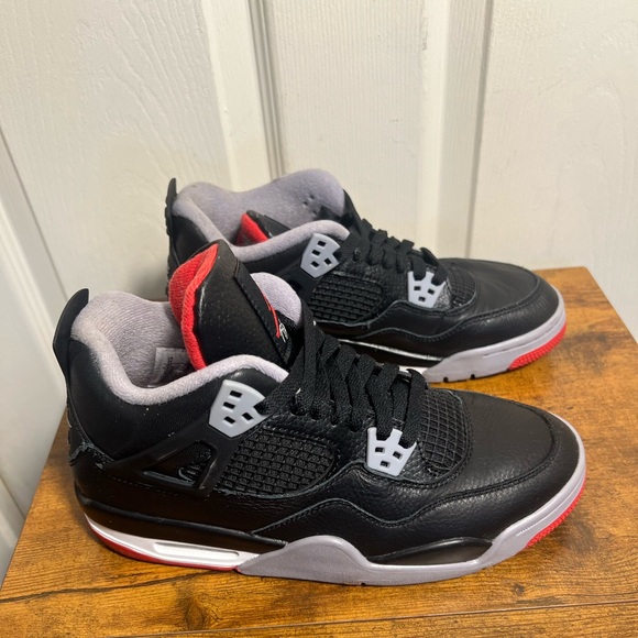 Jordan Other - Nike Air Jordan 4 Bred Reimagined Black and Red Sneakers Youth kids